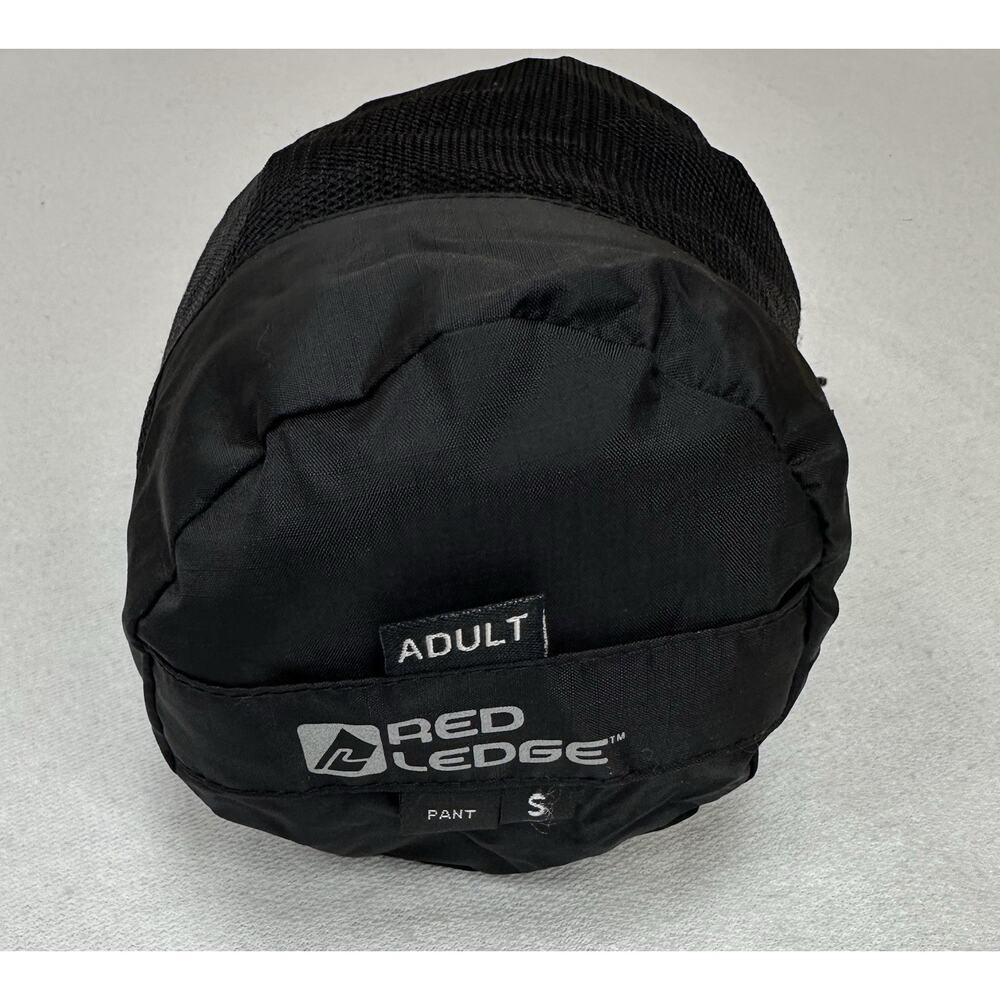 Red Ledge Unisex Full-Zip Pant Full Side Zip Rain Pant S BLACK Gorpcore NWOT